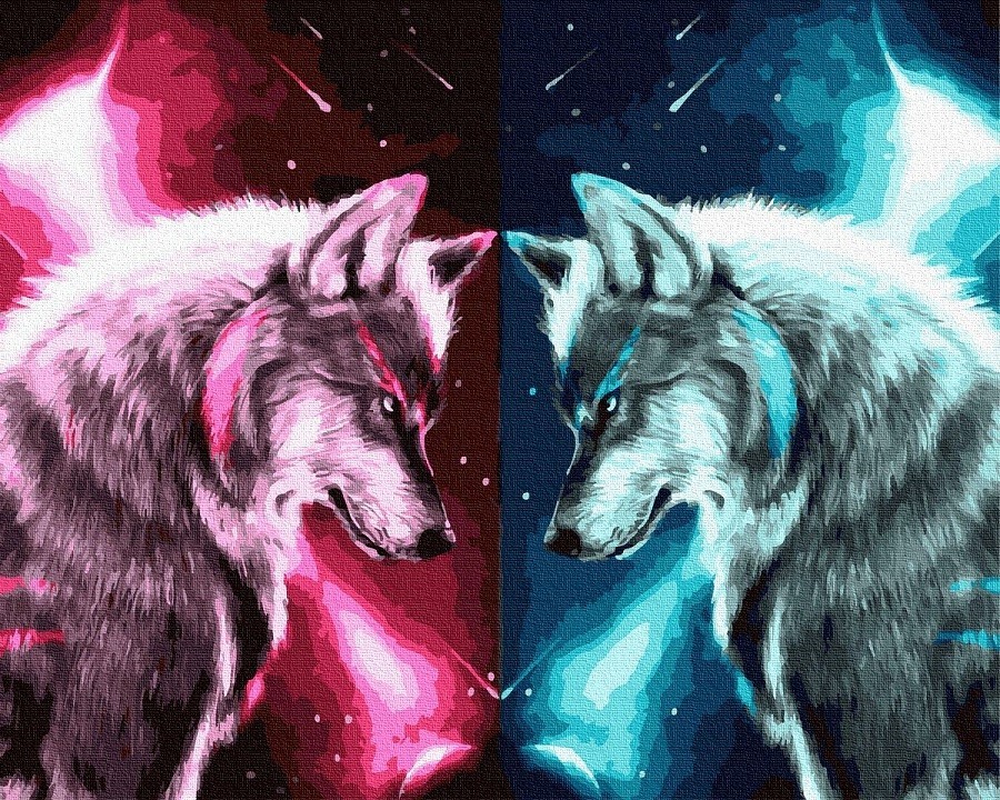 

Картина по номерам Rainbow Art Звёздные волки 40х50 см (GX30336)