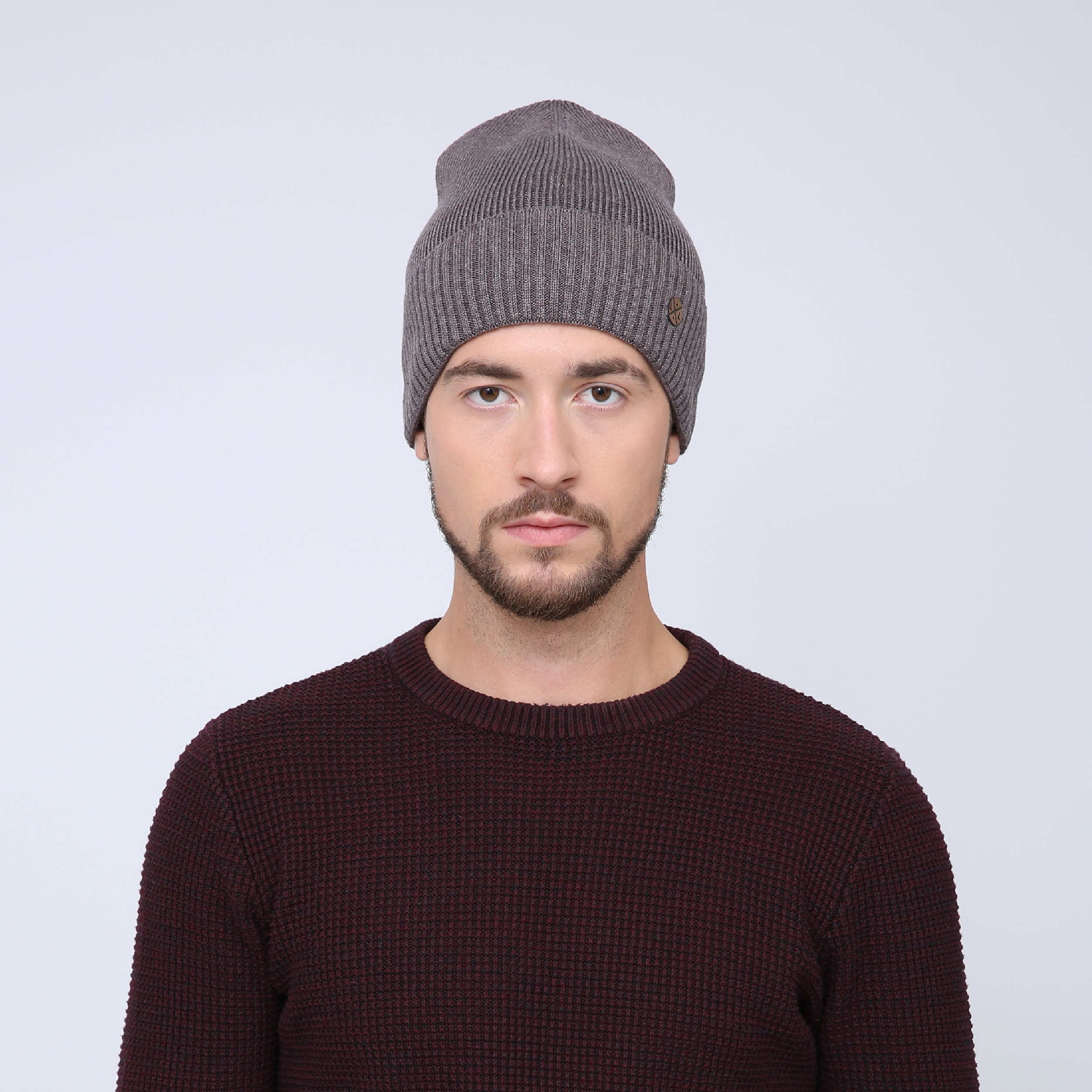 

Шапка мужская LuckyLook Колпак 232-298M Коричневый