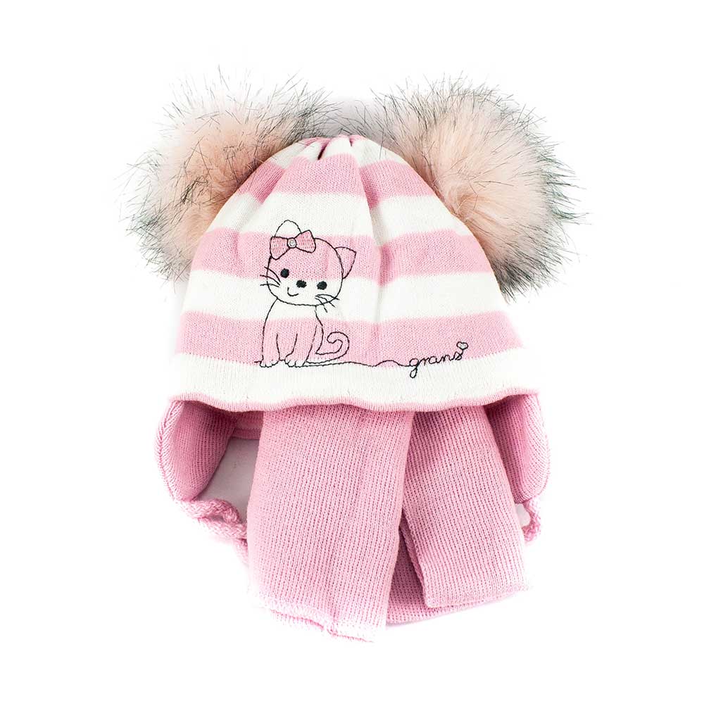 

Шапка-шарф A858ST светло-розовая 40-42