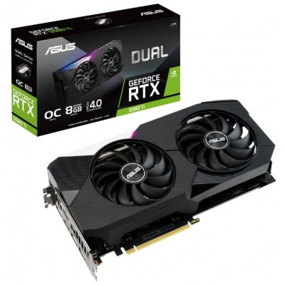 

Видеокарта ASUS GeForce RTX3060Ti 8Gb DUAL OC V2 LHR (DUAL-RTX3060TI-O8G-V2)