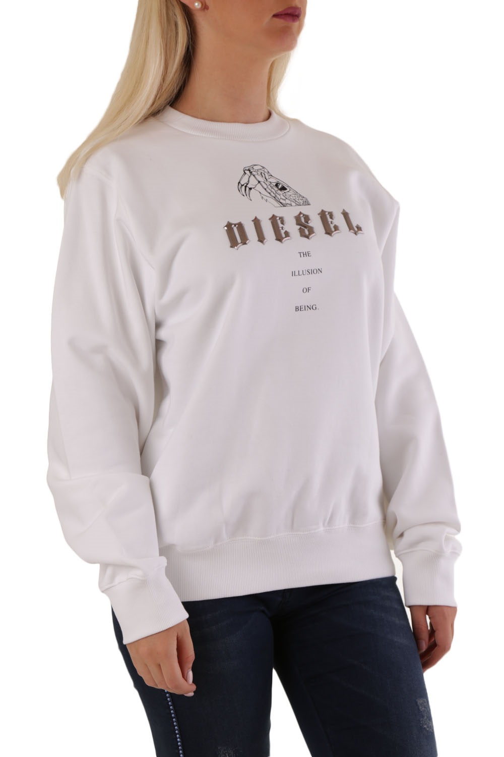 

Свитшот Diesel White  белый, Свитшот Diesel White S белый