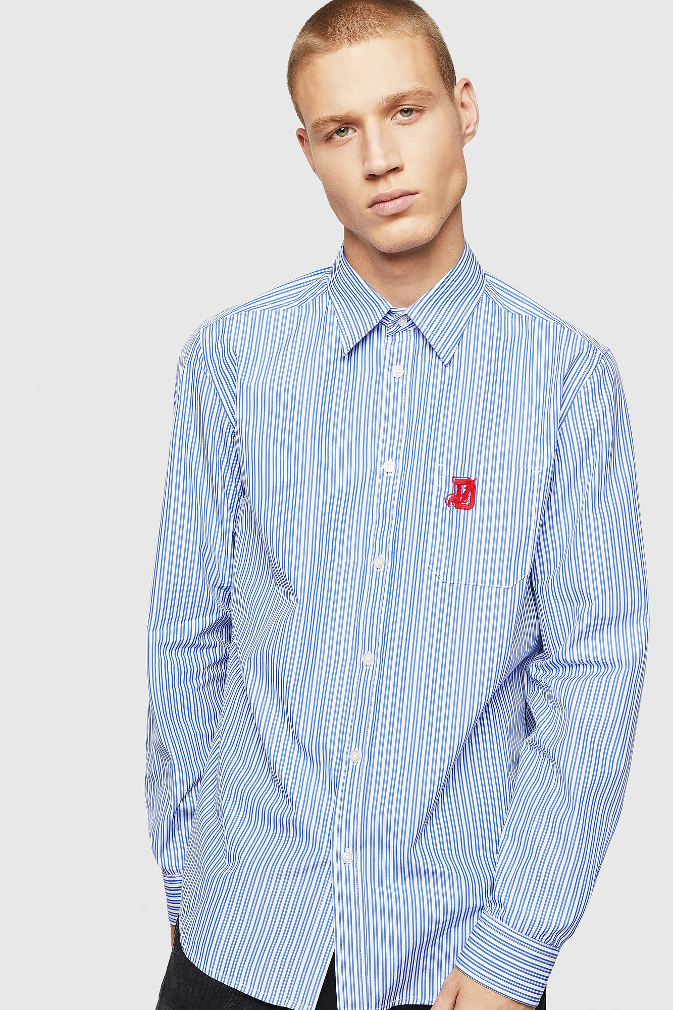 

Рубашка Diesel Blue  синий, Рубашка Diesel Blue L синий
