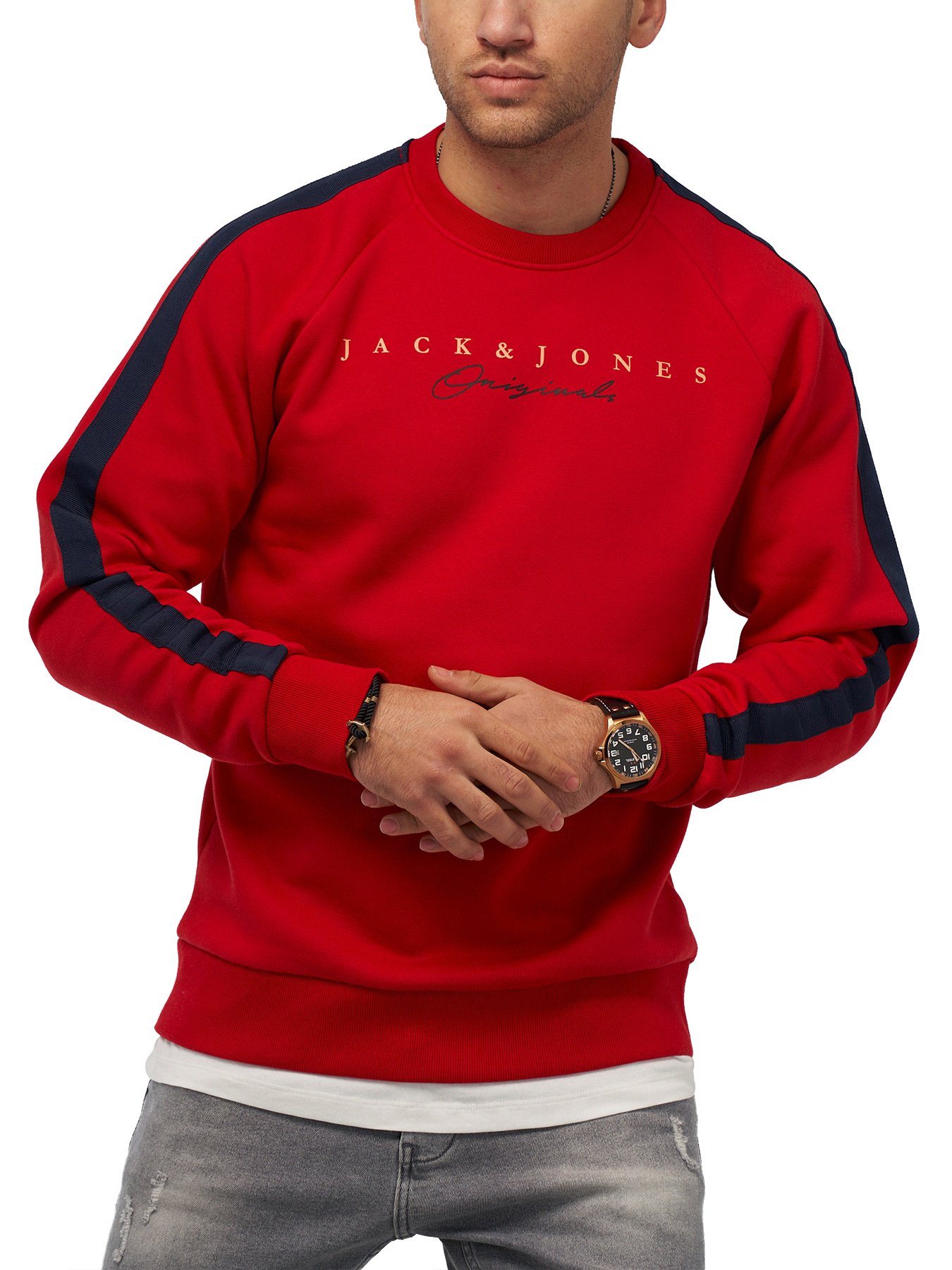 

Свитшот Jack & Jones Tango Red  красный, Свитшот Jack & Jones Tango Red 3XL красный
