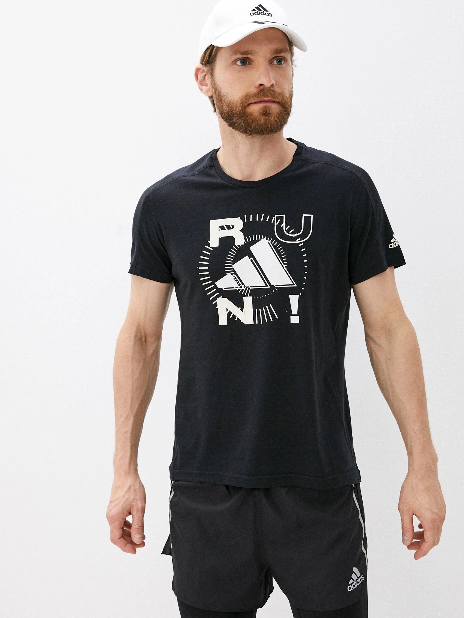 

Футболка Adidas Run Logo M 1 GV1356 L Black