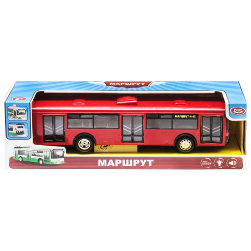 

Автобус "Маршрут" свет,звук (красный)