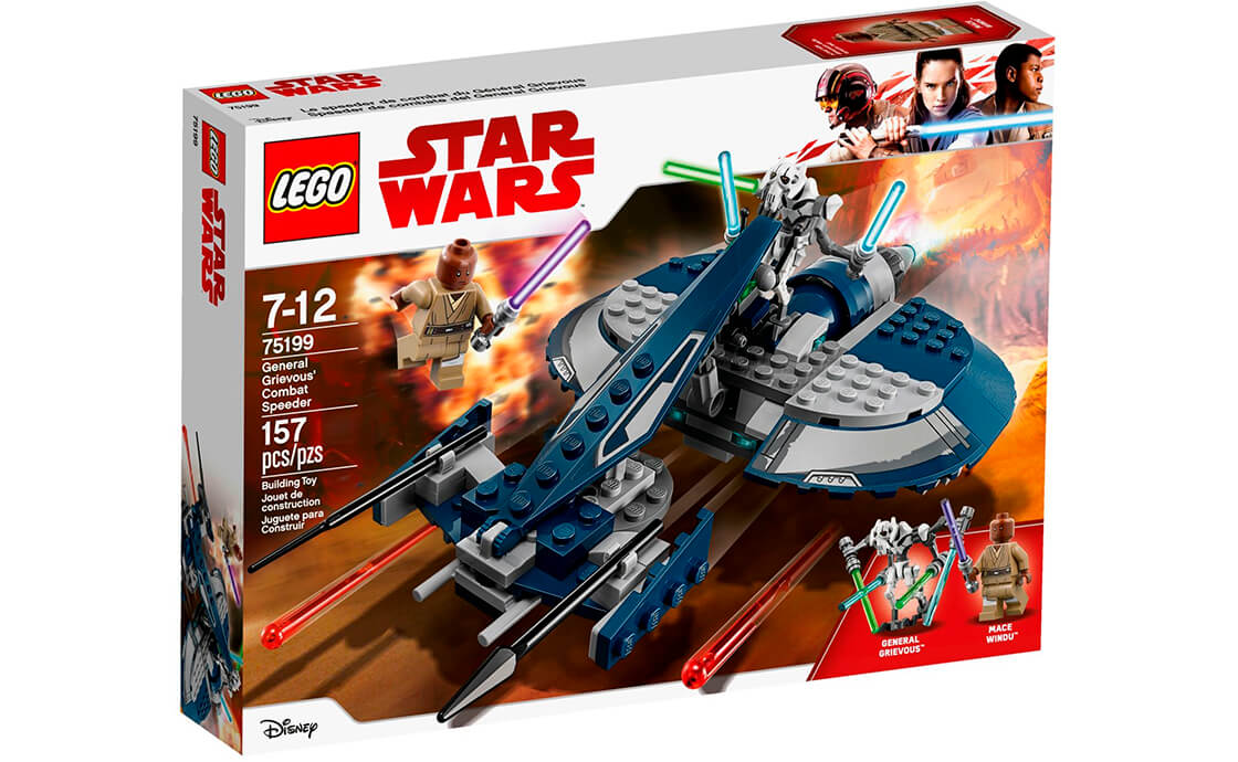 

Конструктор LEGO Бойовий прискорювач генерала Грівуса 157 деталей (75199)