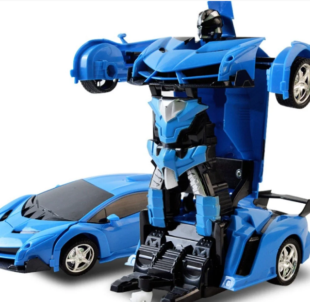

Машинка Трансформер Lamborghini Police Robot Car Size 18 Синяя