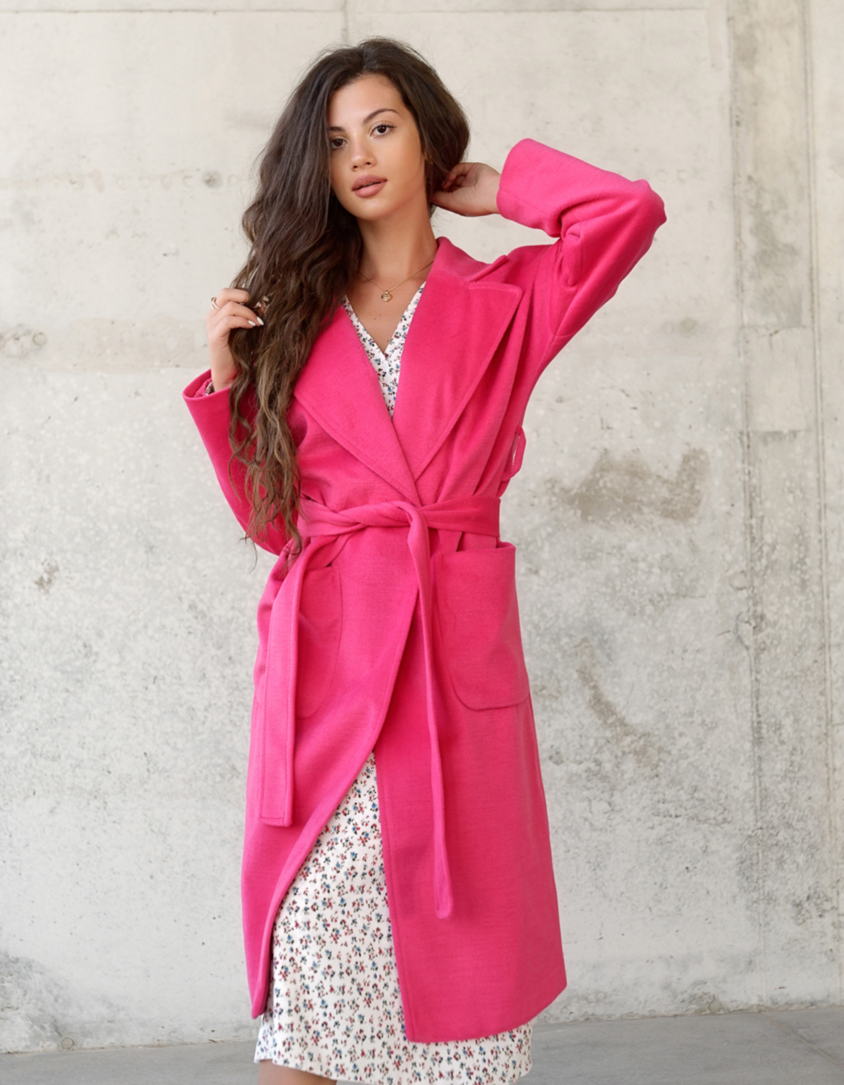 

Пальто деми Wear me женское с воротником осень / весна  Розовый 2w/01/47, Пальто деми Wear me женское с воротником осень / весна M Розовый 2w/01/47