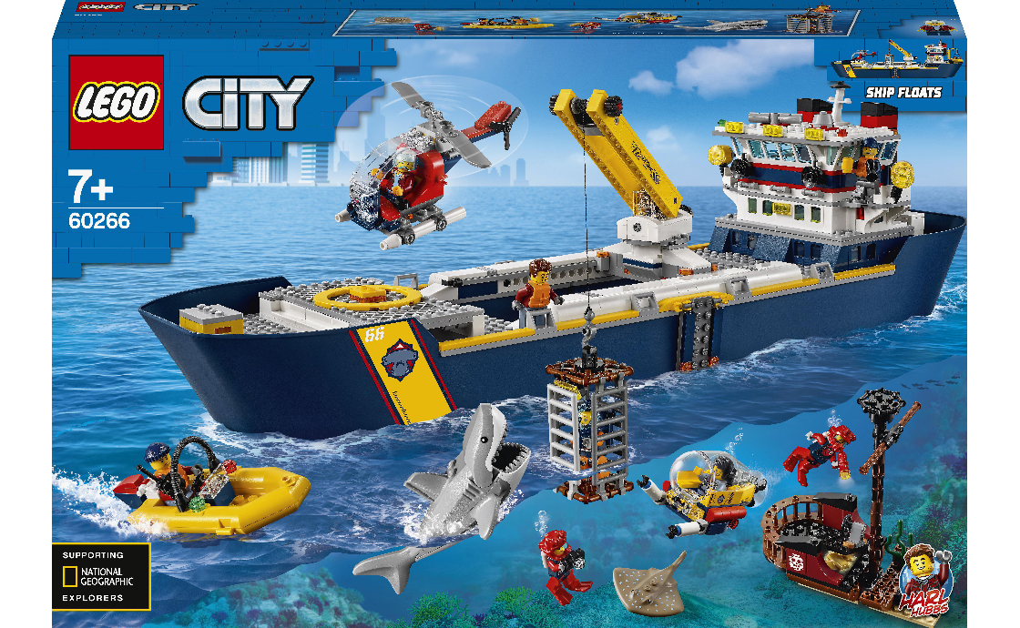 

Конструктор LEGO Океан: науково-дослідний корабель 745 деталей (60266)