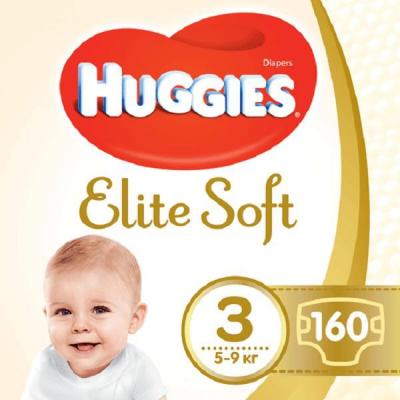 

Подгузник Huggies Elite Soft 3 (5-9 кг) 160 шт (5029054566213). 47952