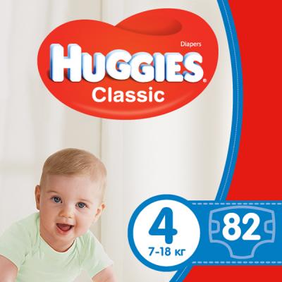 

Подгузник Huggies Classic 4 Giga 82 шт (5029053547299). 45714