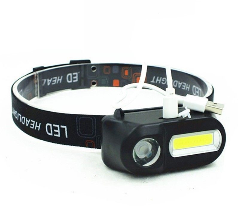 

Налобный фонарь, фонарик аккумуляторный USB LED 10Вт XPE+COB 1500лм F&D. 49139