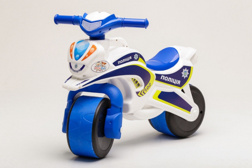 

Беговел Active Baby Police Бело-синий. 49301