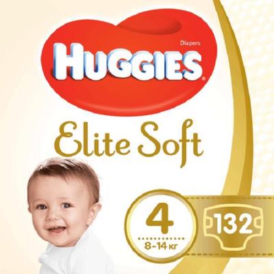 

Подгузник Huggies Elite Soft 4 (8-14 кг) 132 шт (5029054566220). 47957