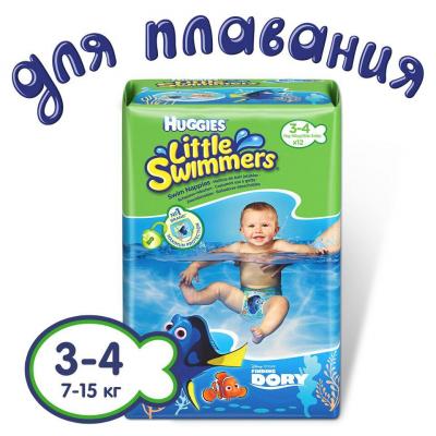 

Подгузник Huggies Little Swimmer 3-4 (7-15 кг) 12 шт (36000183399). 47969