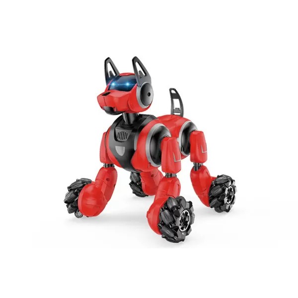 

Интерактивная многофункциональная игрушка робот-собака Syrcar Stunt Dog со звуком и светом Red