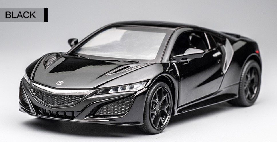 

Модель автомобиля Acura NSX 1:32 звук и свет черного цвета