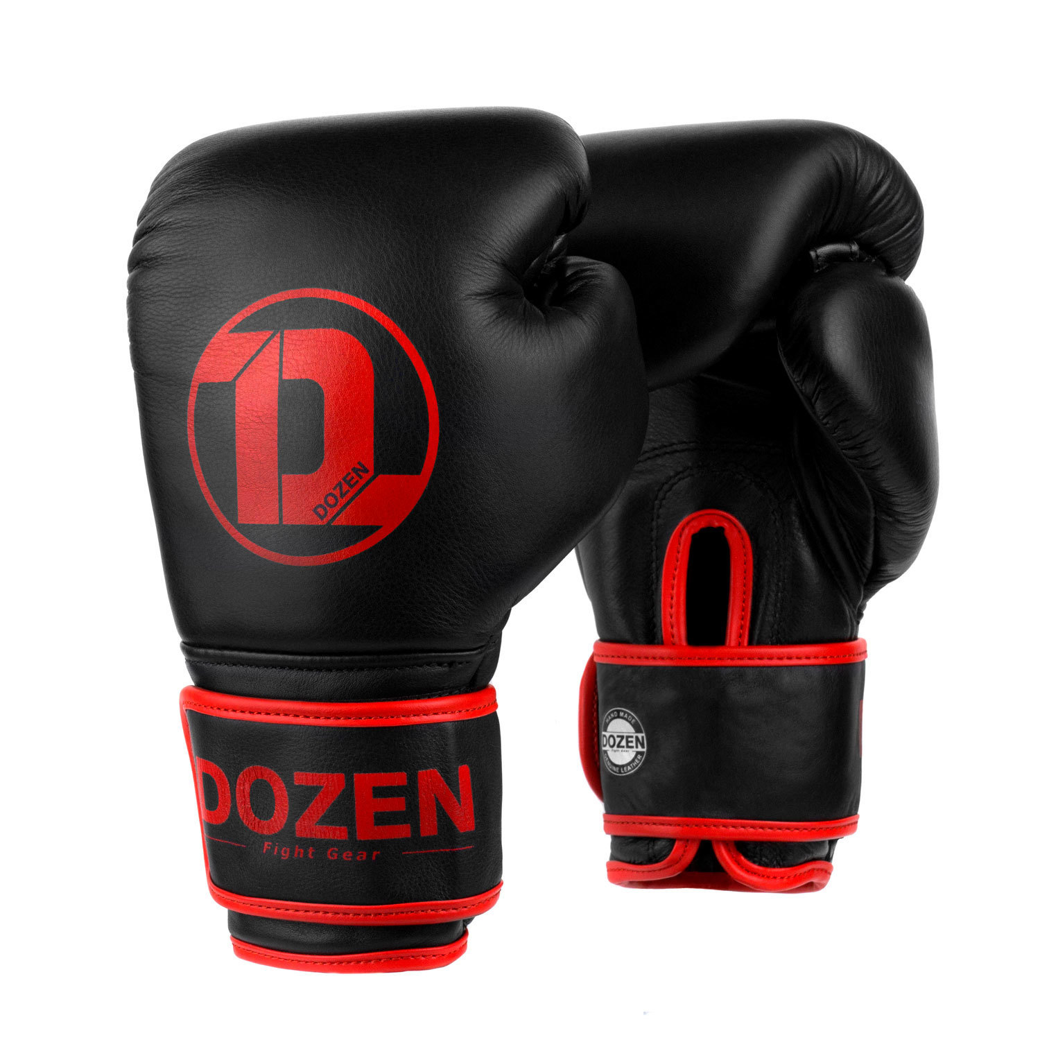 

Боксерские перчатки Dozen Monochrome Training Boxing Gloves вес 14 унций Черно-красные DZN-BG201025