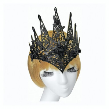 

Корона на резинке Ажурная готика Halloween 17-849BLK