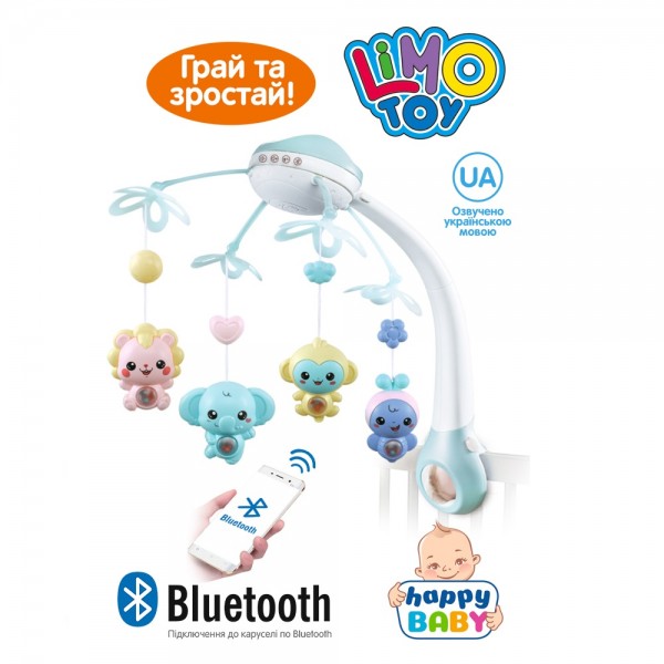

Мобиль Карусель LIMO TOY HB 0007 ABCD светло-голубой (BAM005032)