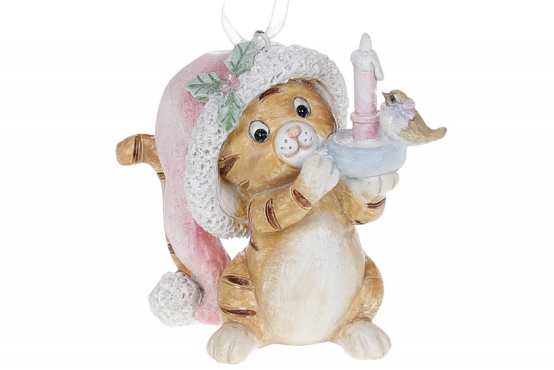 

Декоративная подвесная фигурка Bon Тигрёнок со свечой, 8.5см 707-017 (IR04302)