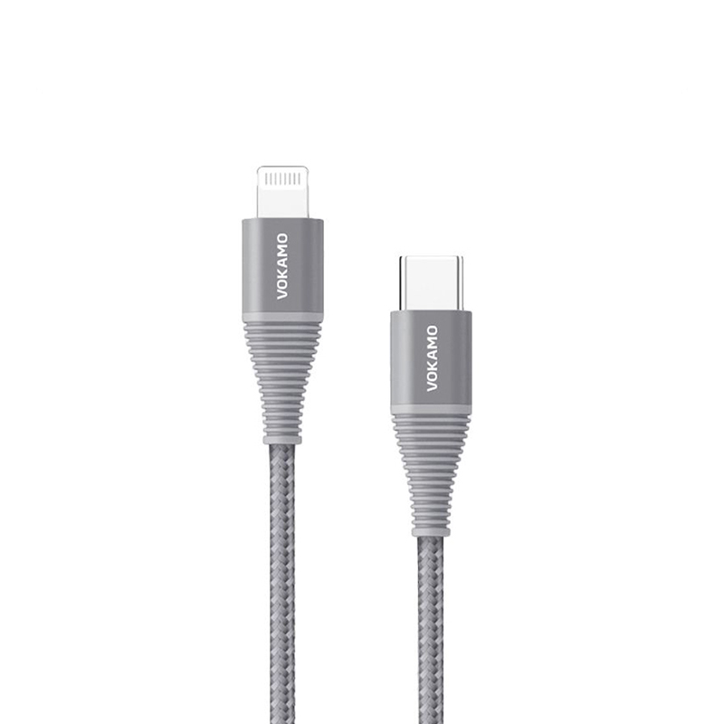 

Кабель Vokamo Luxlink Cable USB-C to Lightning Gray 1.2 m