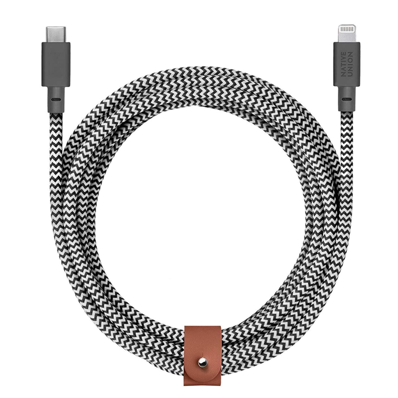 

Кабель Native Union USB-C to Lightning Belt Cable Zebra 3 m (BELT-KV-CL-ZEB-3)