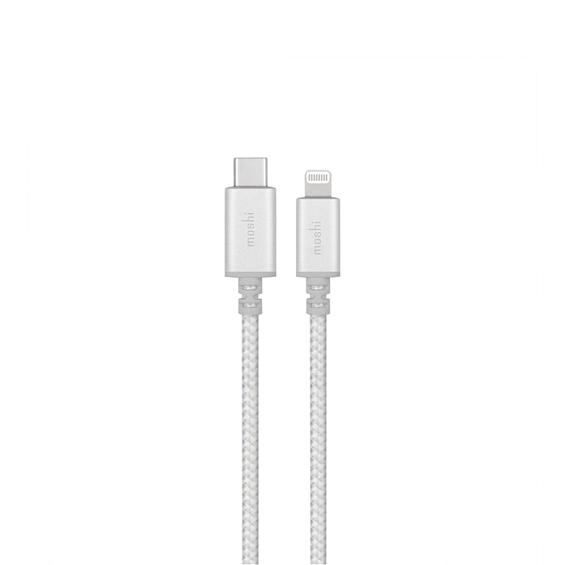 

Кабель Moshi Integra Cable USB-C to Lightning Jet Silver 1.2 m