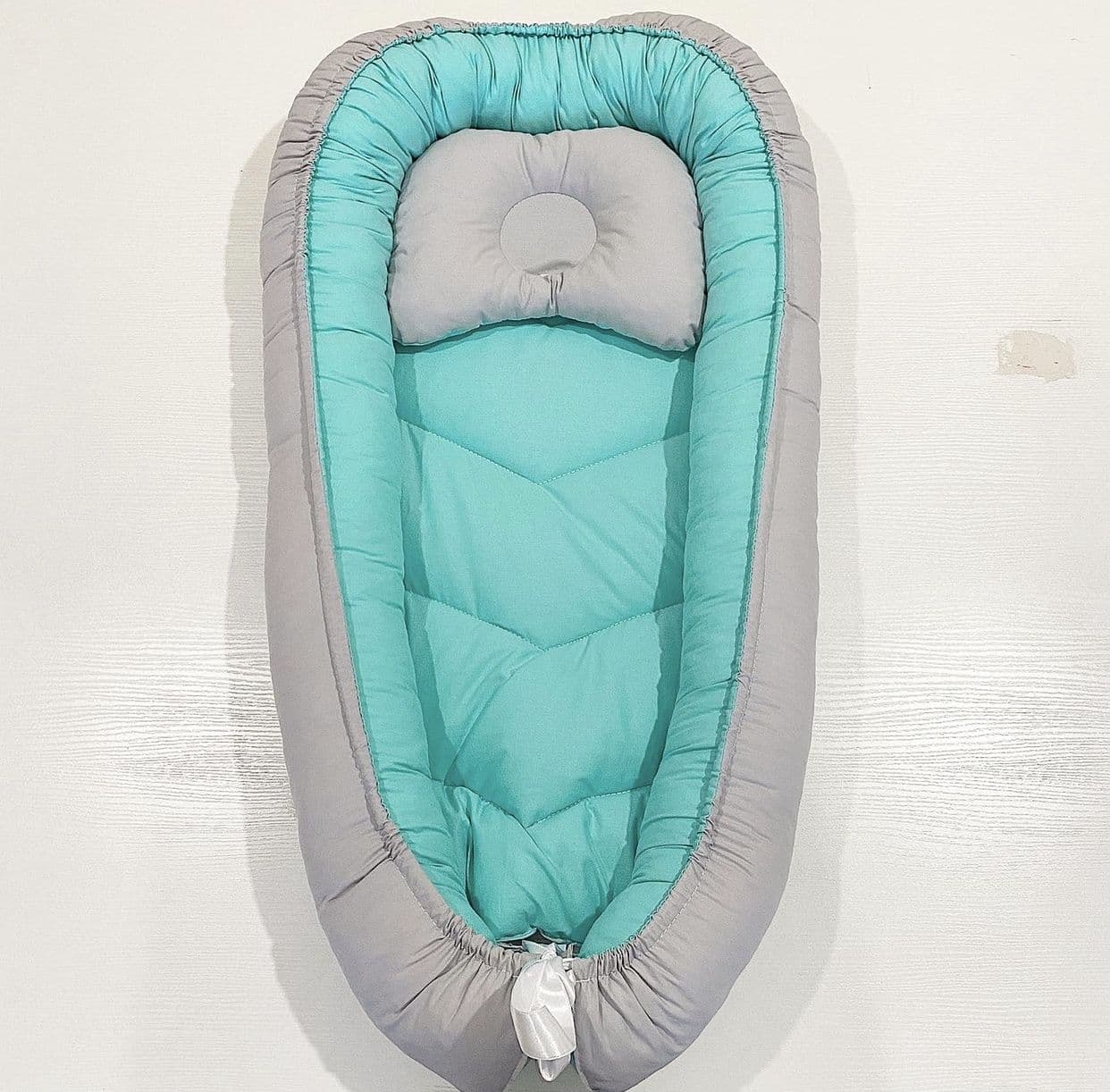 

Кокон-гнездышко для новорожденных + ортопедическая подушка BABYNEST (Двухсторонний)