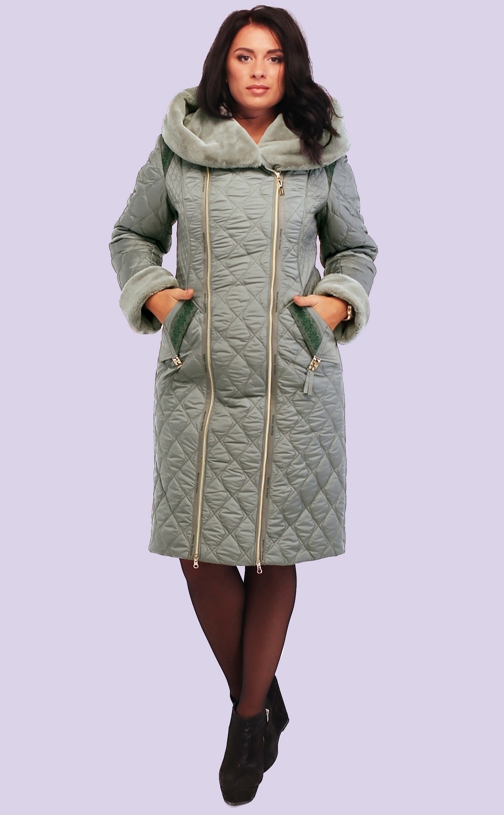 

Пальто Exclusive moda М-115 62 Олива