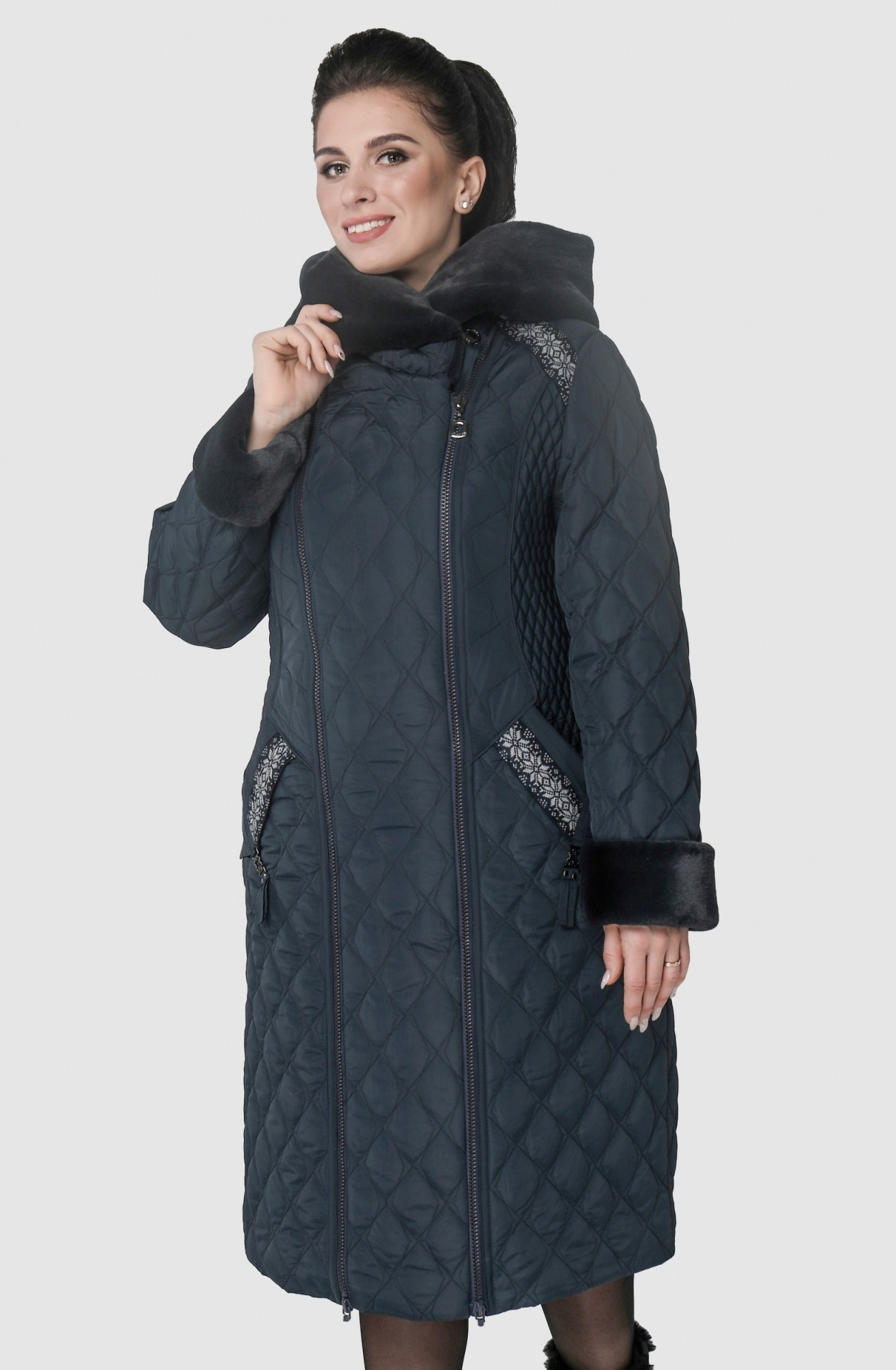

Пуховик Exclusive moda М-237  Сине-зеленый, Пуховик Exclusive moda М-237 56 Сине-зеленый
