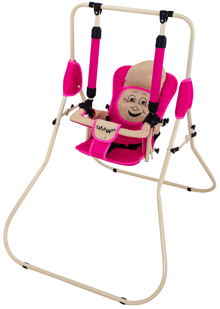 

Качель детская домашняя напольная Babyroom Casper малина-св.бежевый. 30939