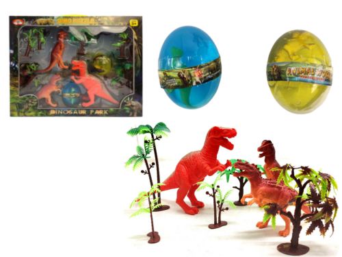 

Игровой набор "Парк динозавров" + 2 лизуна в яйце Hui Le Guan. 37640