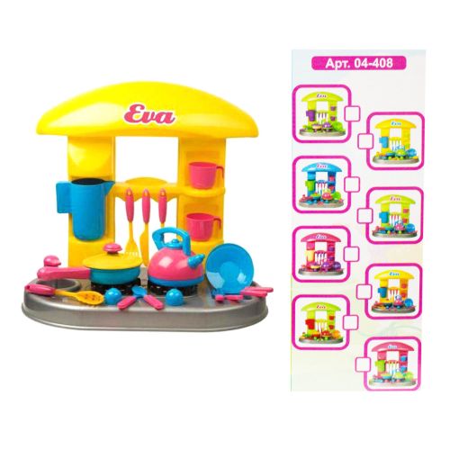 

Набор "Кухня с аксессуарами: Ева" (сковородка и чайник) Kinderway. 37844