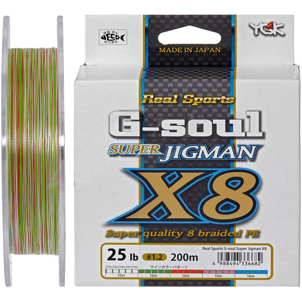 

Шнур YGK Super Jig Man X8 200m Multi Color 1.2/0.185mm 25lb (5545.01.03)