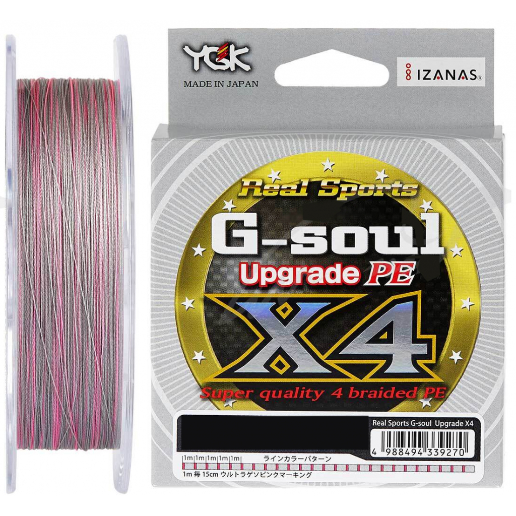 

Шнур YGK G-Soul X4 Upgrade 200m 2.5/35lb Grey (5545.01.35)