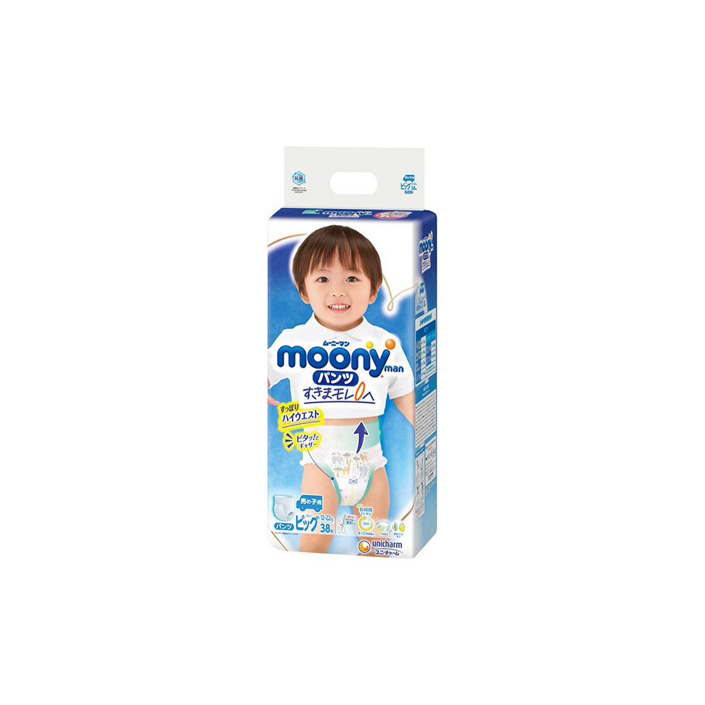 

Подгузник Moony трусики для мальчиков XL 12-22 кг 38 шт (4903111207671)