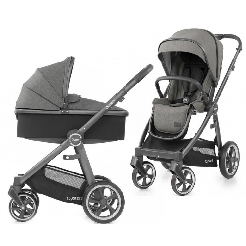

Коляска BabyStyle 2 в 1 Oyster 3 Mercury City Grey NEW (O3SUMC/O3CCMERСG)