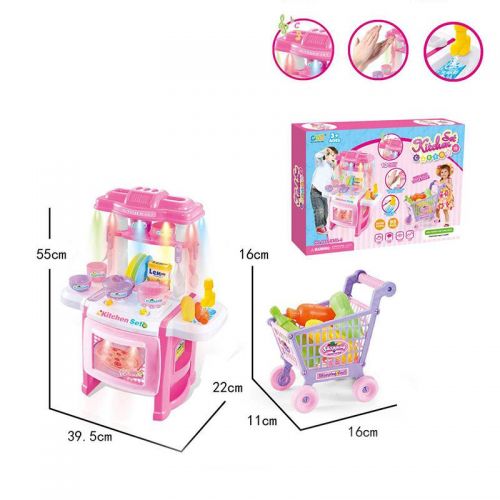 

Игровой набор "Кухня" с тележкой JIADIHONG. 37800