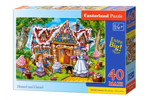 

Пазлы Макси "Гензель и Гретель", 40 элементов Castorland. 39205