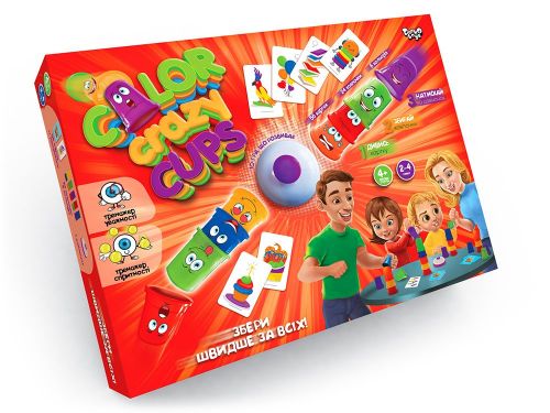 

Настольная развлекательная игра "Color Crazy Cups", укр Dankotoys. 35876