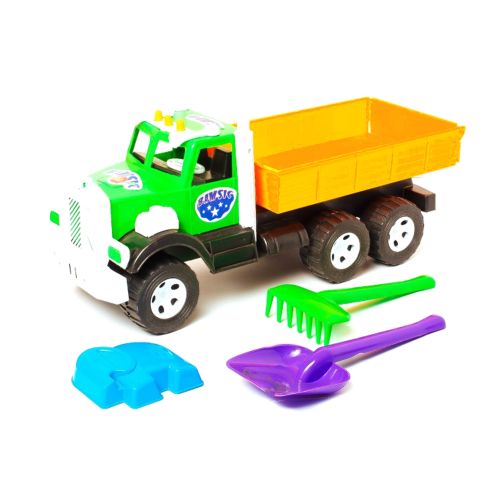 

Машинка "Фарго Самосвал" с песочным набором (зеленая) Бамсик. 37123