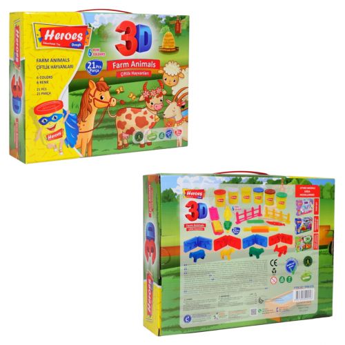 

Набор теста для лепки "Ферма" E Play-Toy. 39399