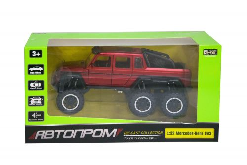 

Машинка "Mercedes-Benz G63" из серии "Автопром" (красная) Автопром. 37319