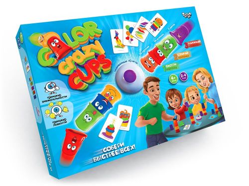 

Настольная развлекательная игра "Color Crazy Cups", рус Dankotoys. 35875