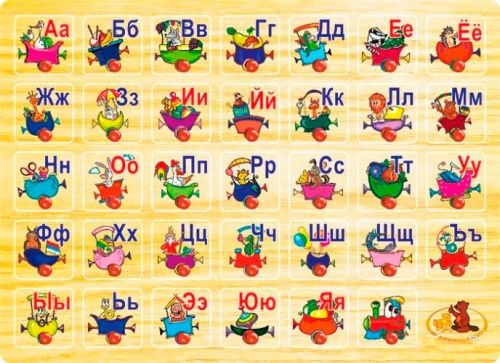 

Деревянная азбука с вкладышами "Русский алфавит" Р JIADIHONG. 39752