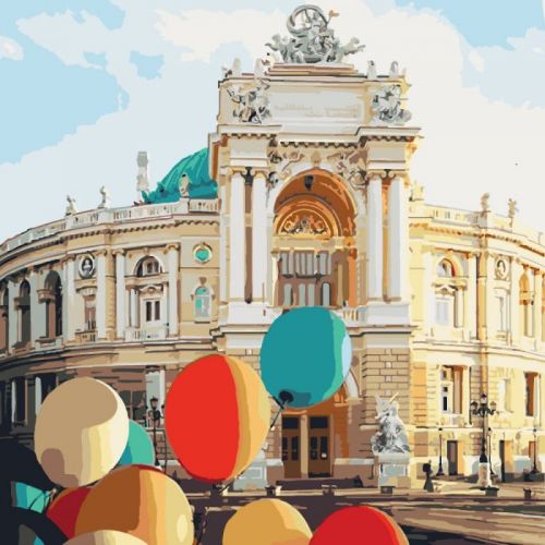 

Картина по номерам "Жемчужина у моря" Идейка. 35162