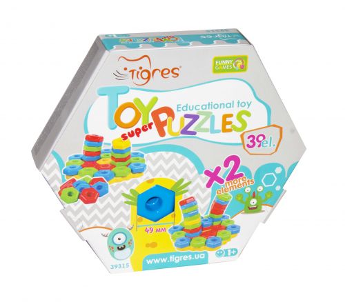 

Развивающая игрушка "Игро пазлы SUPER", 39 эл Wader. 39975