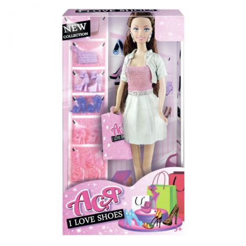 

Кукла Ася с аксессуарами "I Love Shoes" JIADIHONG. 38411