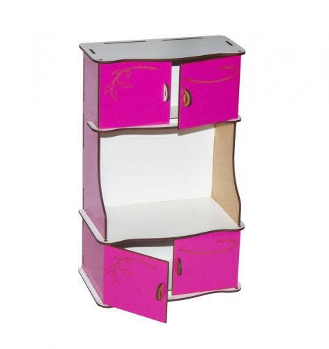 

Деревянный буфет (бело-розовый) BigEcoToys. 37540